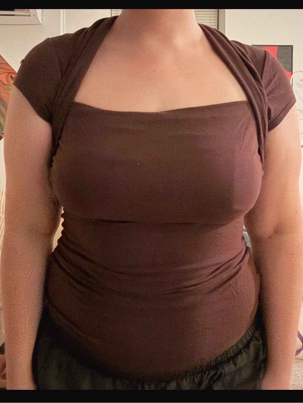 Y2K Caché Chocolate Brown Top